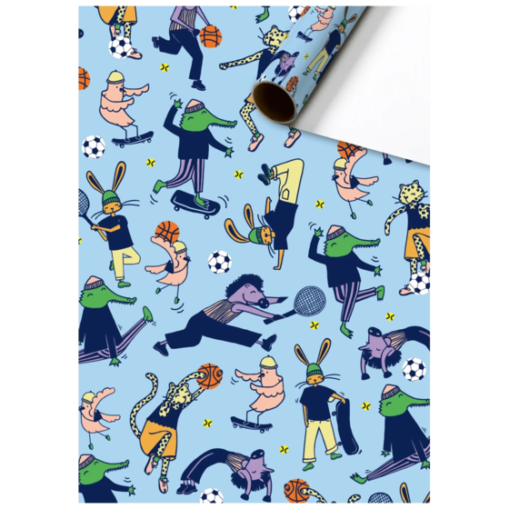 Geschenkpapier „Aira“ | 70 cm × 2 m, 80 g/m², hellblau