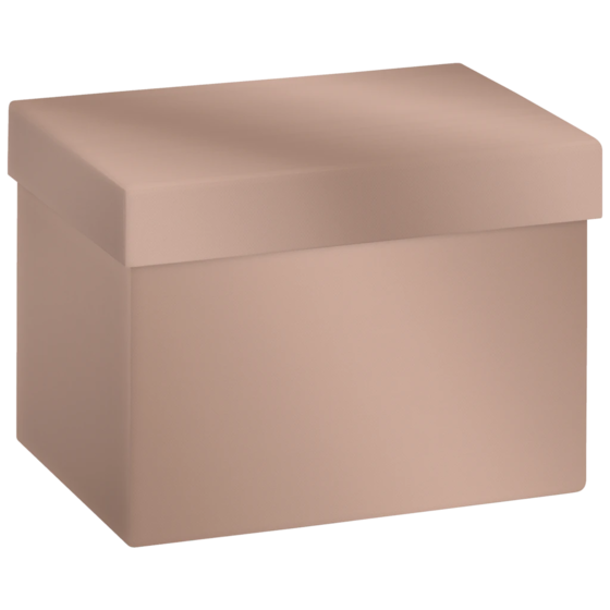 Boîte cadeau « Uni Pure Cuivre » | 12×12×16,5 cm, 120 g/m², or bronze