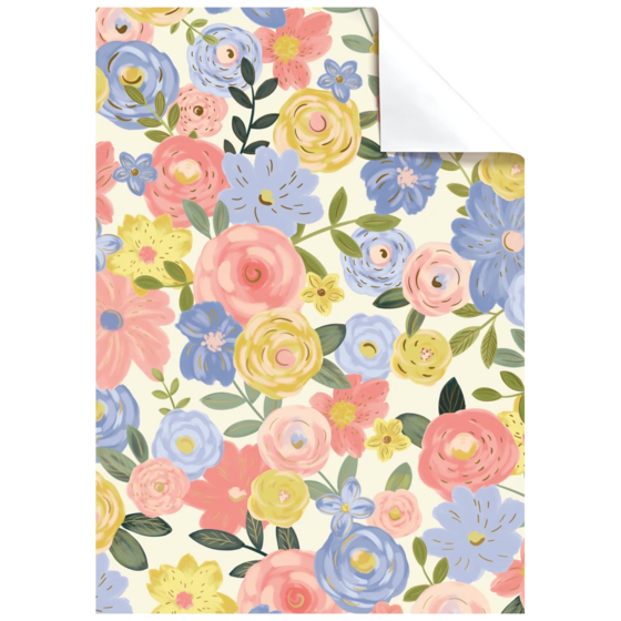 Feuille de papier cadeau « Odile » | 100×70 cm, 80 g/m², coloré