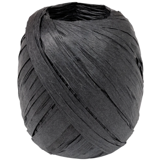 Geschenkband | Papier, 7 mm × 30 m, schwarz