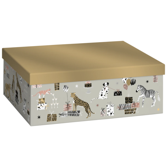 Gift Box “Valentino” | 24×12×33 cm, 120 gsm, grey