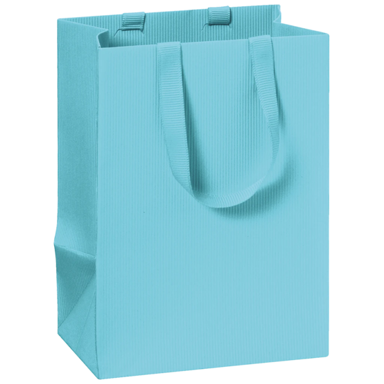 Geschenktasche One Colour | 10×14×8 cm, 250 g/m², hellblau