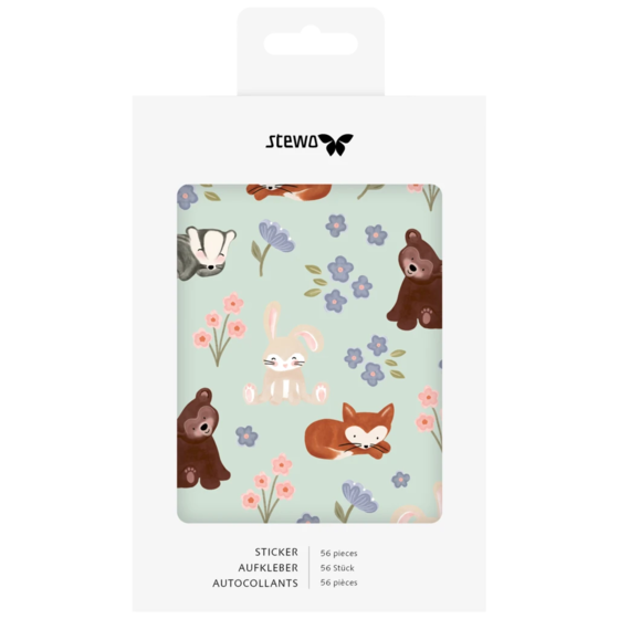 Sticker Sheet “Momo” | 110×150 mm, light green, 4 sheet(s)