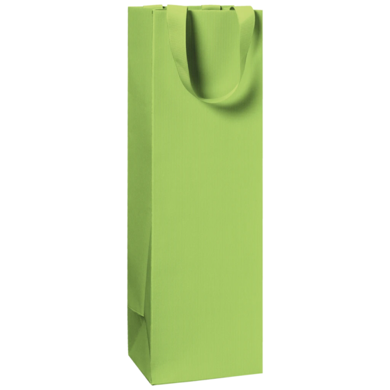 Flaschentasche One Colour | 11×36×10,5 cm, 250 g/m², hellgrün