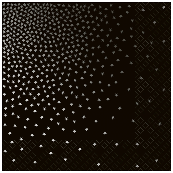 Servietten „Davis“ | 33×33 cm, schwarz, 20 Stück