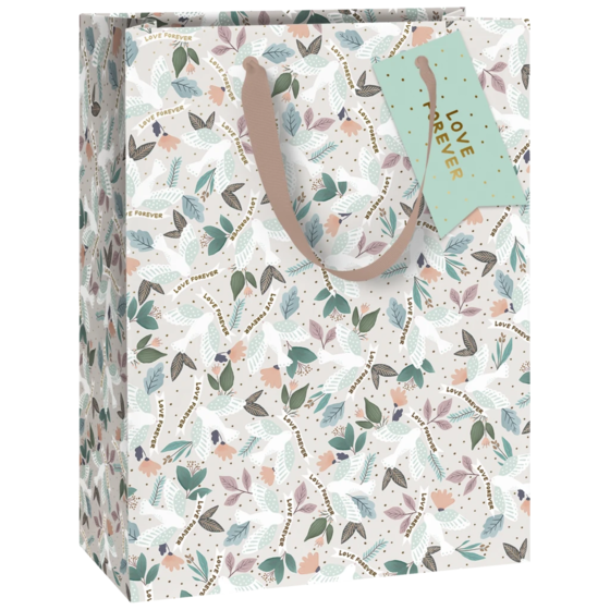 Geschenktasche „Duva“ | 23×30×13 cm, 230 g/m², hellgrau