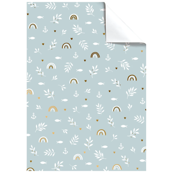 Geschenkpapier-Bogen | 100×70 cm, 76 g/m², hellblau