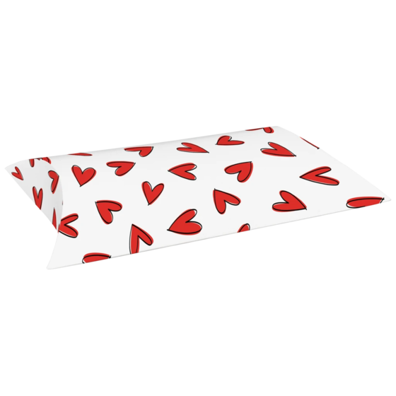 Faltschachteln „Riley“ | 16×4×19,5 cm, 210 g/m², weiß/rot, 3 Stück