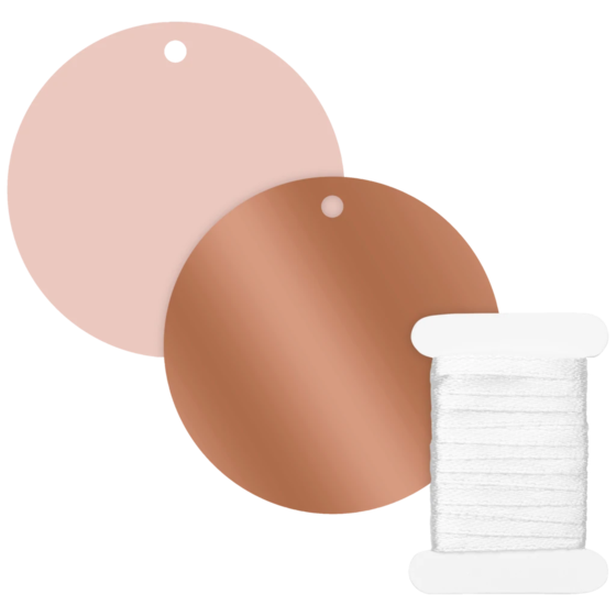 Geschenkanhänger-Set „Vanda“ | terracotta/rosa