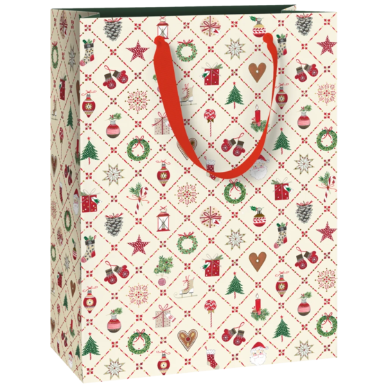 Geschenktasche „Kirsten“ | 23×30×13 cm, 250 g/m², beige