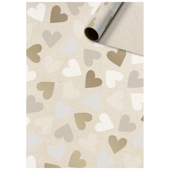 Geschenkpapier „Velia“ | 70 cm × 2 m, 80 g/m², hellbraun