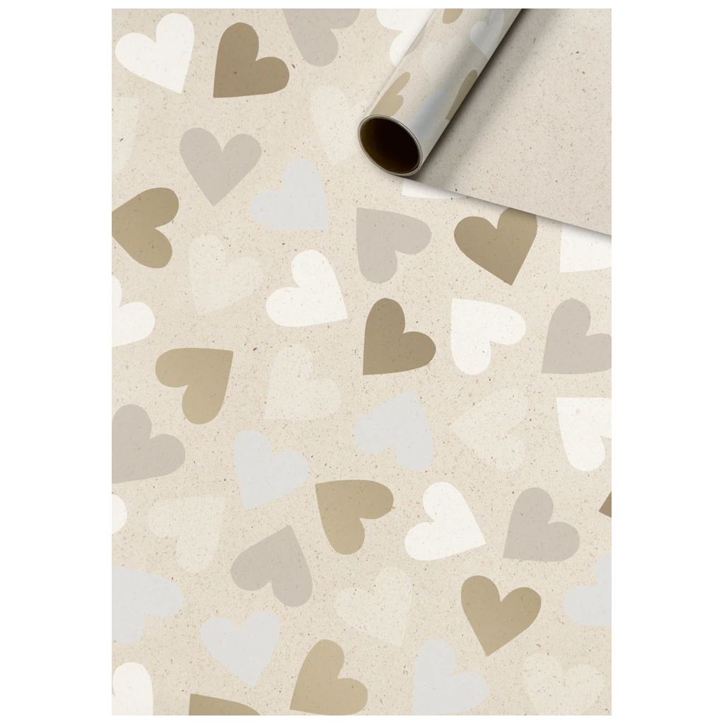 Geschenkpapier „Velia“ | 70 cm × 2 m, 80 g/m², hellbraun