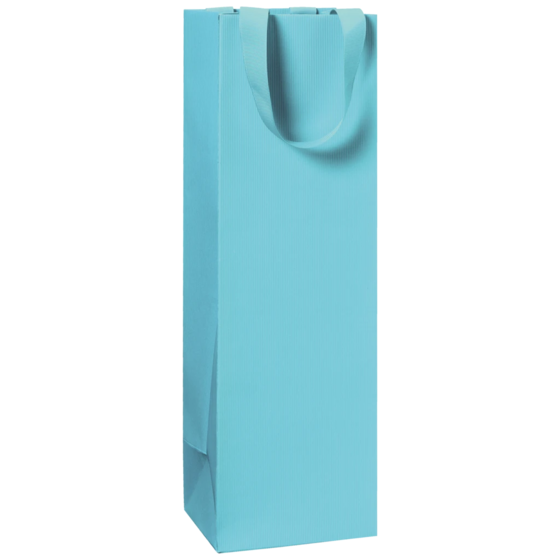 Flaschentasche One Colour | 11×36×10,5 cm, 250 g/m², hellblau