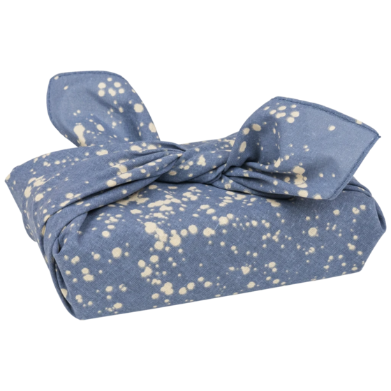 Stoffverpackung „Sprenkel“ | blau