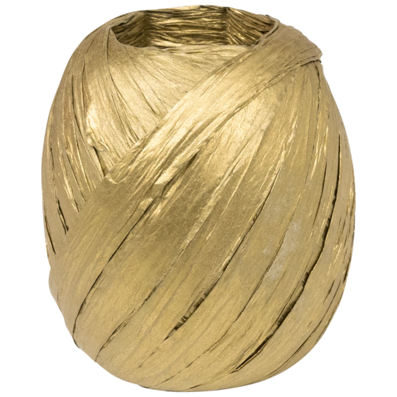 Geschenkband | Papier, 7 mm × 30 m, gold