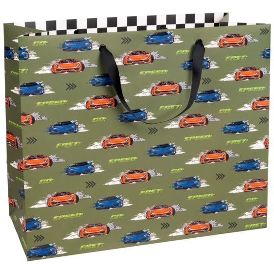 Geschenktasche „Schorsch“ | 45×38×22 cm, 230 g/m², olivgrün