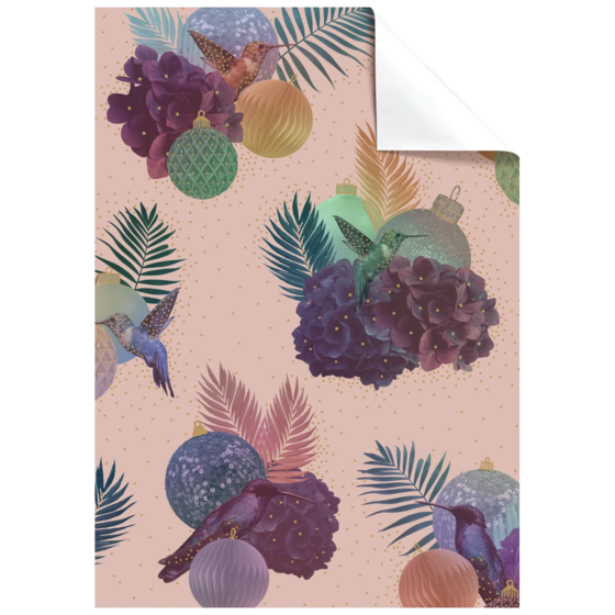 Geschenkpapier-Bogen „Jusenagesama“ | 100×70 cm, 76 g/m², rosa
