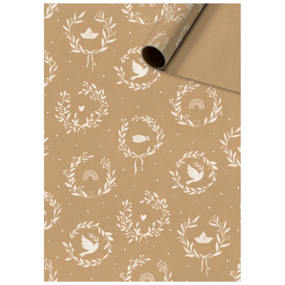Geschenkpapier „Avi“ | 70 cm × 2 m, 70 g/m², hellbraun