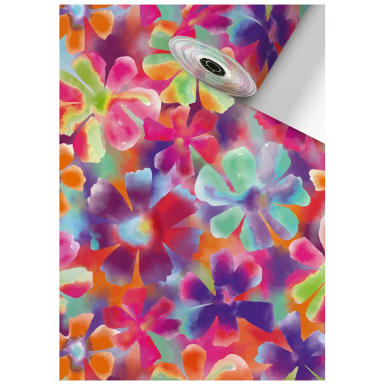 Geschenkpapier Sécaré-Rolle „Loe“ | 70 cm × 150 m, 80 g/m², mehrfarbig