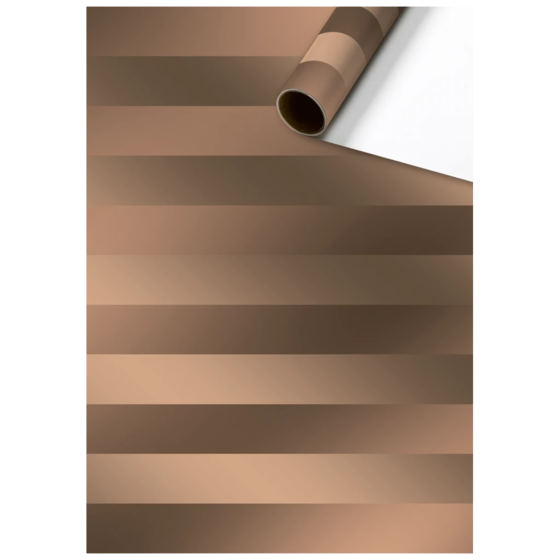 Geschenkpapier „Bas“ | 70 cm × 2 m, 76 g/m², braun/kupfer