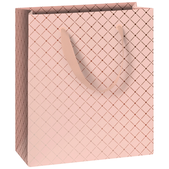 Geschenktasche „Min“ | 18×21×8 cm, 250 g/m², hellrosa