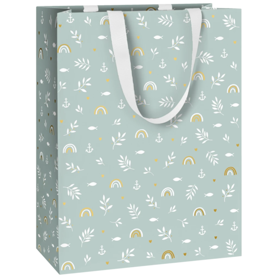 Geschenktasche „Seasta blau hell“ | 23×30×13 cm, 230 g/m², hellblau