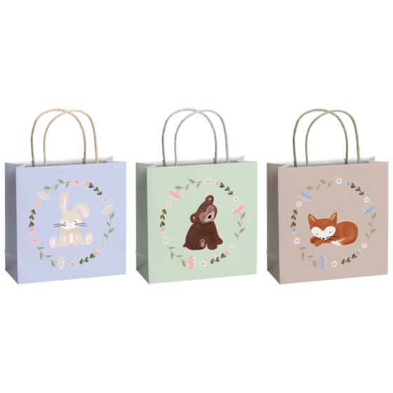 Gift Bag Set “Momo” | 20×20×8 cm, 200 gsm, light green, 3 piece(s)