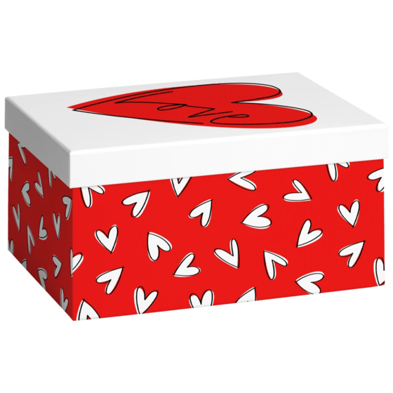 Gift Box “Riley” | 16×12×24 cm, 120 gsm, red