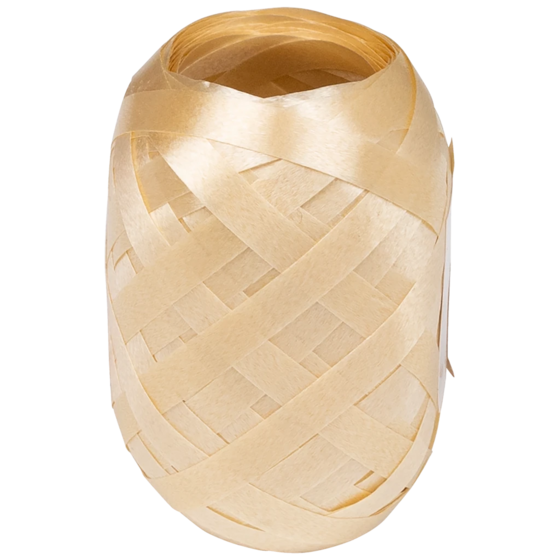 Geschenkband | Polypropylen, 5 mm × 20 m, hellbraun