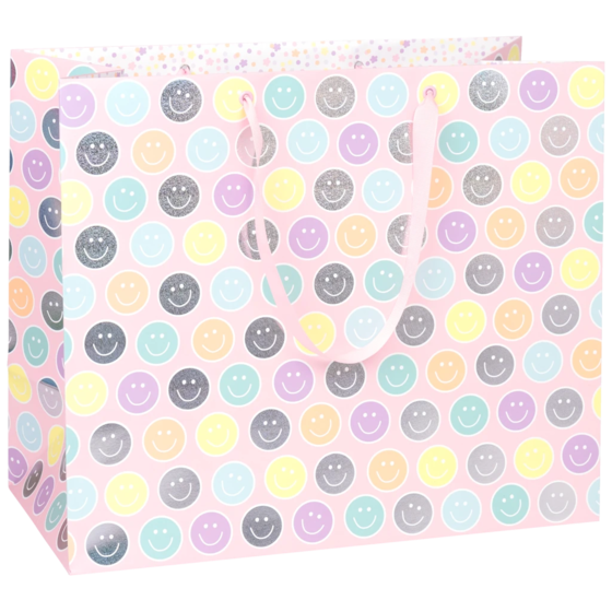 Geschenktasche „Nea“ | 45×38×22 cm, 250 g/m², rosa/mehrfarbig, pastell