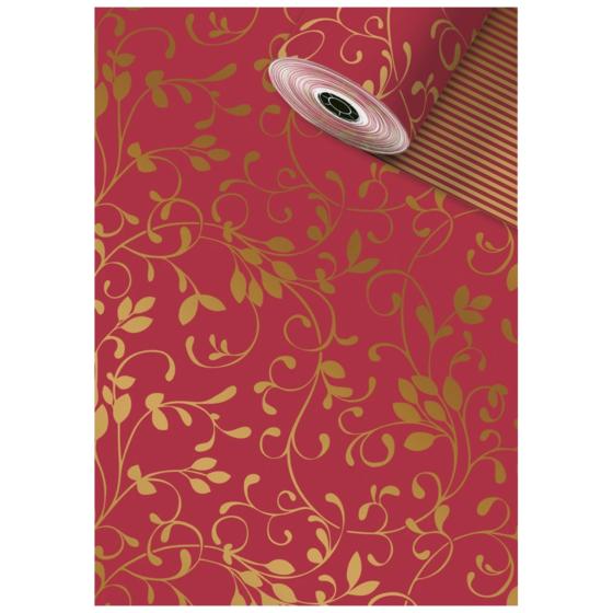 Geschenkpapier Sécaré-Rolle „Miron“ | 70 cm × 250 m, 80 g/m², dunkelrot