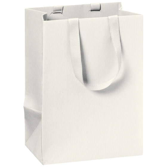 Geschenktasche One Colour | 10×14×8 cm, 250 g/m², hellbeige