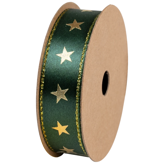 Geschenkband | Satin Polyester, 15 mm × 3 m, dunkelgrün