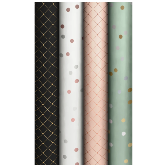 Geschenkpapier „Glorious Times“ | 70 cm × 1,5 m, 75 g/m², sortiert