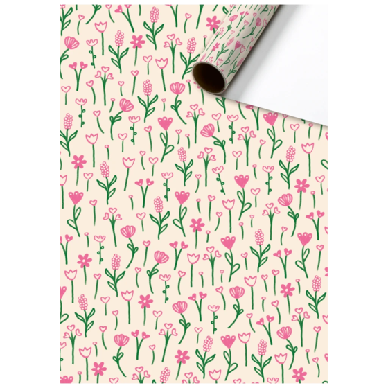 Geschenkpapier „Primavera“ | 70 cm × 2 m, 80 g/m², beige