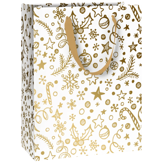 Geschenktasche „Chaya“ | 23×30×13 cm, 180 g/m², weiß