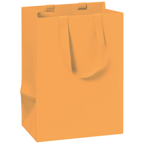 Geschenktasche One Colour | 10×14×8 cm, 250 g/m², dunkelorange