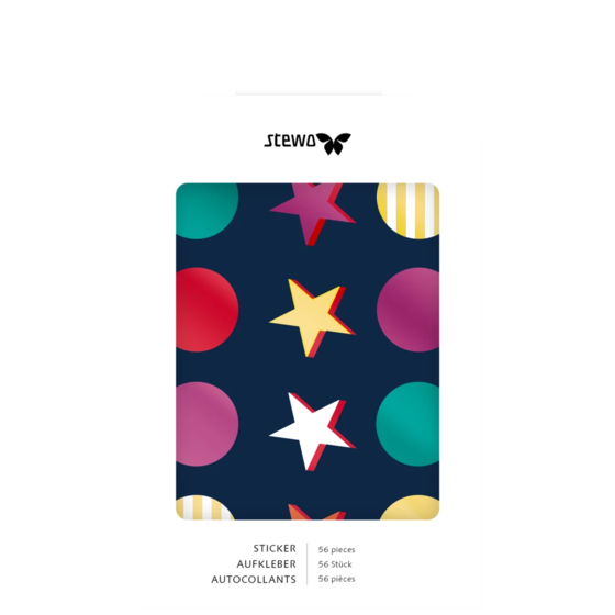 Aufkleber Bogen „Starlett“ | 110×150 mm, 4 Blatt