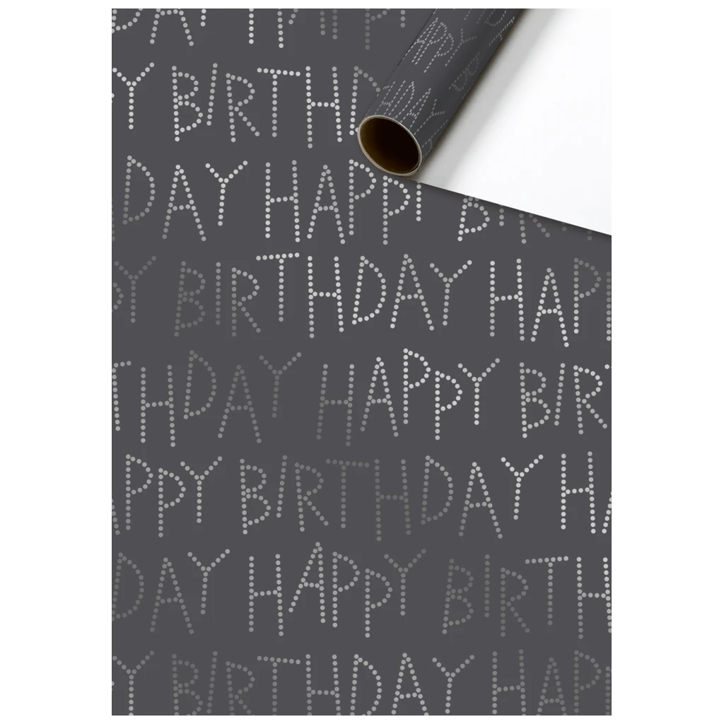 Geschenkpapier „Karim“ | 70 cm × 1,5 m, 76 g/m², anthrazit