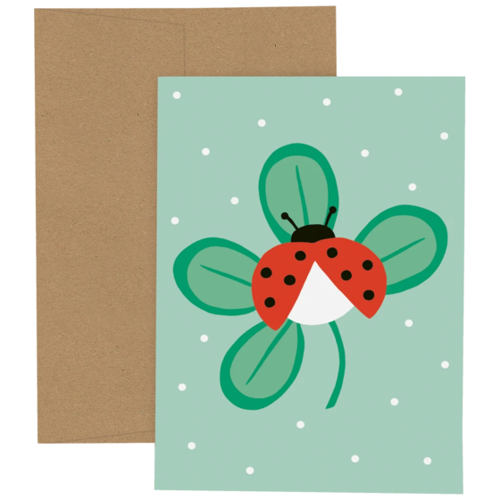 Grusskarten-Set „Adela“ | mint/hellbraun
