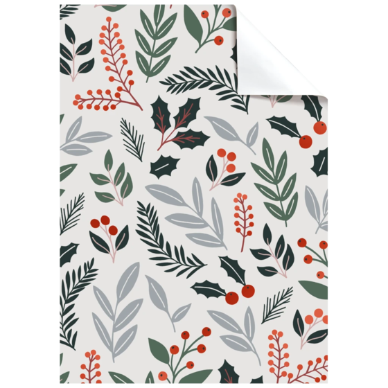 Geschenkpapier-Bogen „Berna“ | 50×70 cm, 80 g/m², hellgrau