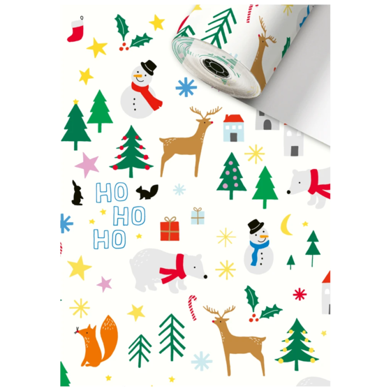 Geschenkpapier Sécaré-Rolle | 30 cm × 250 m, 80 g/m², weiß