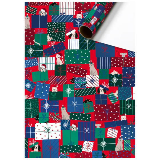 Geschenkpapier „Taly“ | 70 cm × 1,5 m, 76 g/m², rot