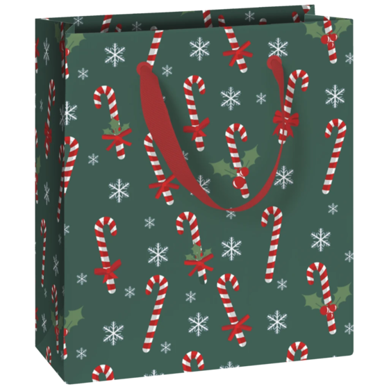 Geschenktasche „Tika“ | 18×21×8 cm, 180 g/m², grün