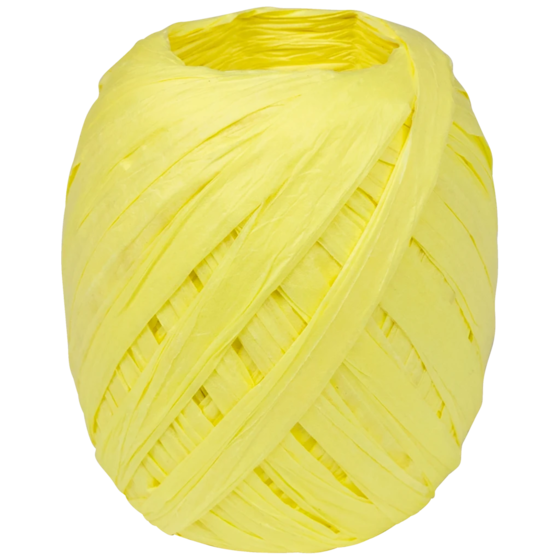 Geschenkband | Papier, 7 mm × 30 m, gelb