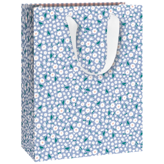 Geschenktasche „Samia“ | 23×30×13 cm, 230 g/m², himmelblau