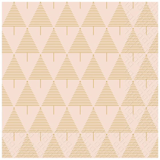 Servietten „Walo“ | 25×25 cm, hellrosa, 20 Stück
