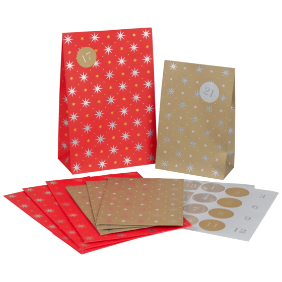 Adventskalender „Zidonia“ | rot/gold