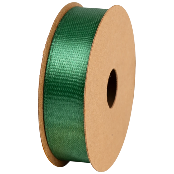 Geschenkband | Satin Polyester, 15 mm × 4 m, dunkelgrün