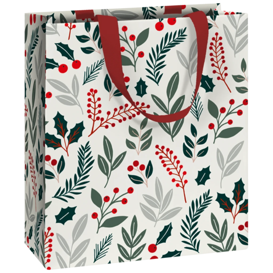 Geschenktasche „Berna“ | 18×21×8 cm, 250 g/m², hellgrau